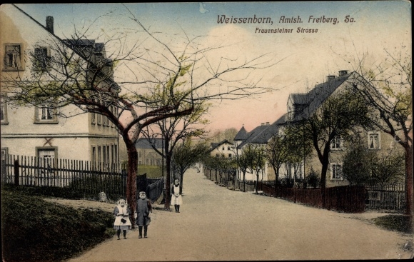 PC Weissenborn in the Ore Mountains, Amtsh. Freiberg, Frauensteiner Strasse