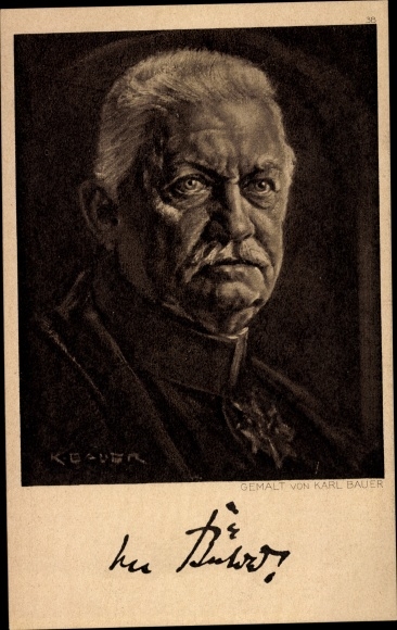 Artist PC Bauer, Karl, Generaloberst Karl von Bülow, portrait