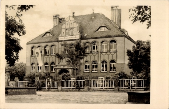 Ak Kelbra aan de Kyffhäuser, Johann Wolfgang von Goethe-school
