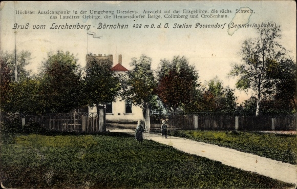 Ak Börnchen Bannewitz in Sachsen, Gasthof Lerchenberg