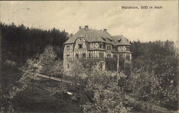 Postcard Oberdachstetten Middle Franconia, Waldheim