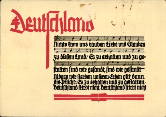 Lied Ak Turnertum im Lied, Deutschland Nichts kann uns rauben Liebe und Glauben
