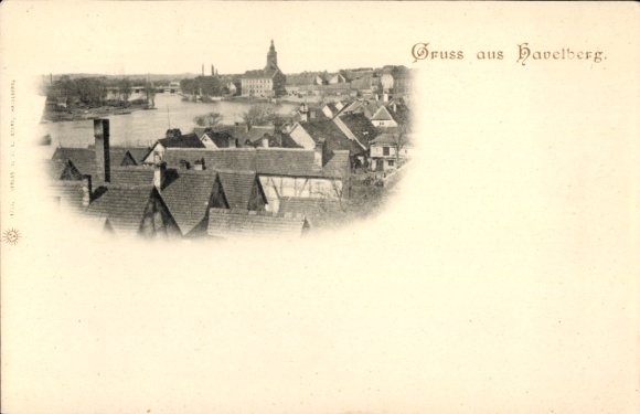 Postcard Havelberg in Saxony-Anhalt, general view