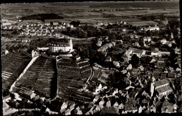 Ak Vaihingen an der Enz, luchtfoto