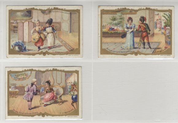 Liebig single images Sanguinetti 404 Ballo mascherato images a, b, c 1894