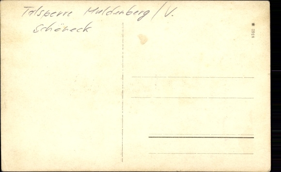 Photo Postcard Muldenberg Grünbach in Vogtland, Muldenberg dam, Schöneck, passers-by