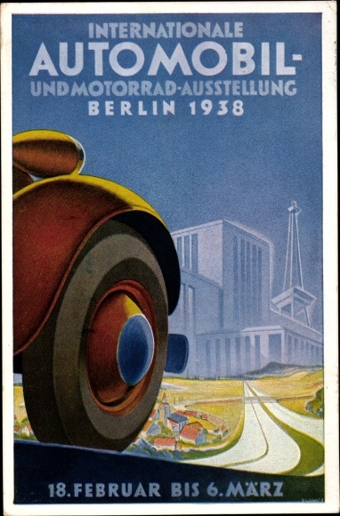 Artist PC Berlin Charlottenburg, International Motor Show 1938
