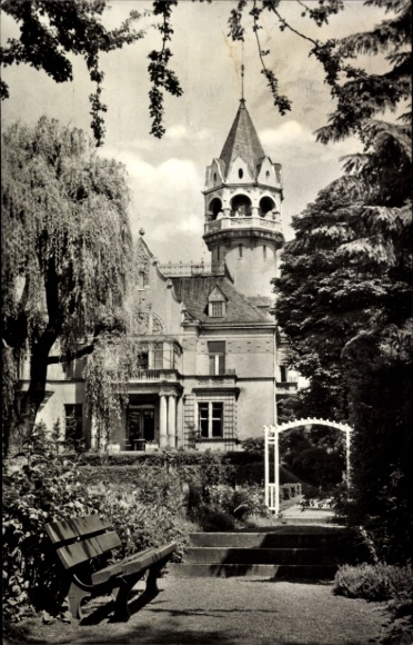 Ak Nordhausen am Harz, Meyenburgmuseum, Park, Gartenanlage, alte Architektur,  Atmosphäre
