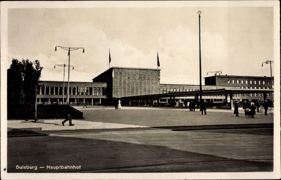 PC Duisburg in the Ruhr area, main station