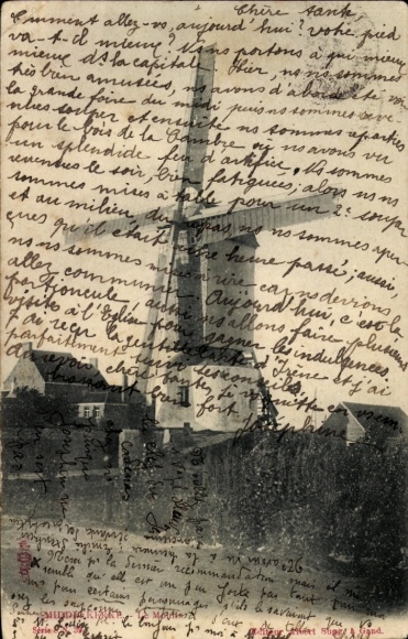 Ak Middelkerke Westflandern, Windmühle