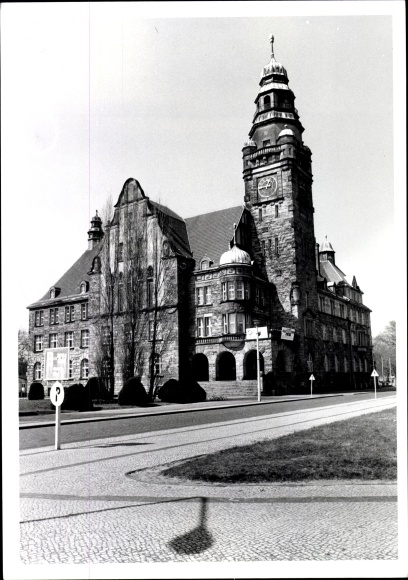 Photo Wittenberge on the Elbe Prignitz, town hall, 1975