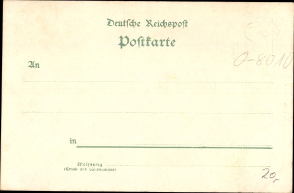 Kunstenaar Litho Dresden Neustadt, Faust, E. Neumann &amp; Co. Fabriek voor maskers en theaterkostuums