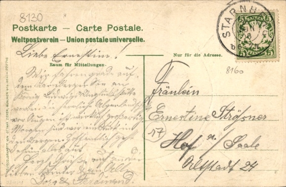 Embossed Passepartout Postcard Berg am Starnberger See Upper Bavaria, Berg Castle, Steamer Bavaria, Panorama