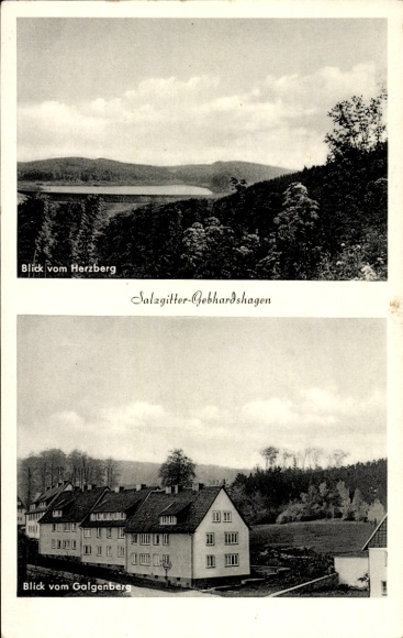 Ak Gebhardshagen Salzgitter in Niedersachsen, Blick vom Herzberg, Blick vom Galgenberg