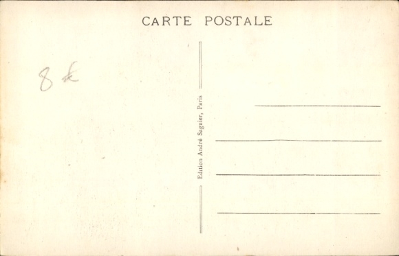 Ansichtkaart Parijs, Hotel Rovaro, Rue Brunel
