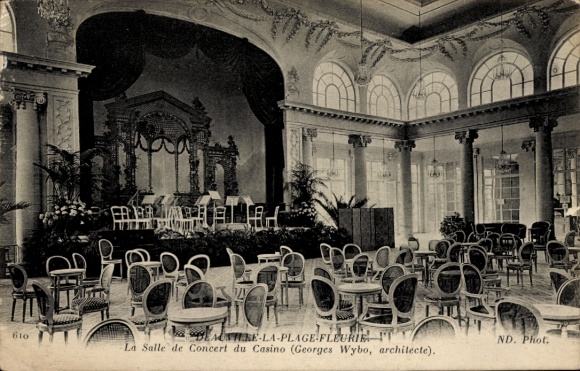 CPA Deauville La Plage Fleurie Calvados, Salle de Concert du Casino