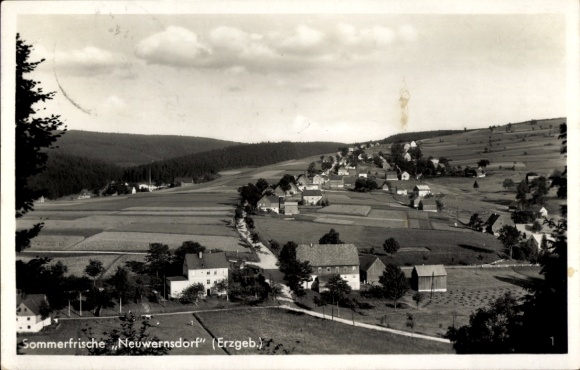 Ak Neuwernsdorf Neuhausen im Erzgebirge, Panorama