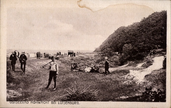 Ak Hohwacht aan de Oostzee, strandleven, duinen