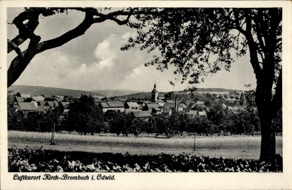 Postcard Kirchbrombach Brombachtal Odenwald, general view