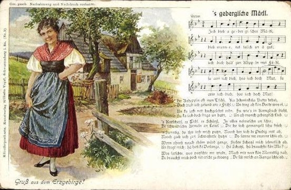 30 individual song cards, Anton Günther