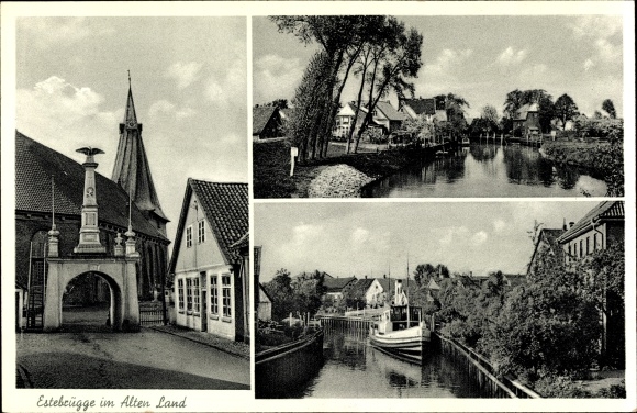 PC Estebrügge Jork in the Old Country, games in place, gate, steamer