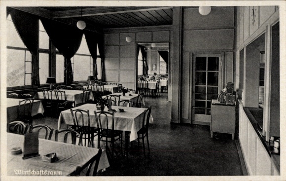 Postcard Hornberg in the Black Forest, Gau School of the NSDAP, Office for Officials Gau Baden, Economic Area