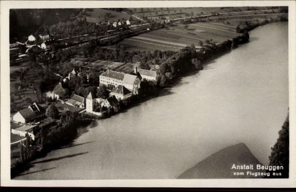 Ak Beuggen Rheinfelden in Baden, Fliegeraufnahme der Anstalt