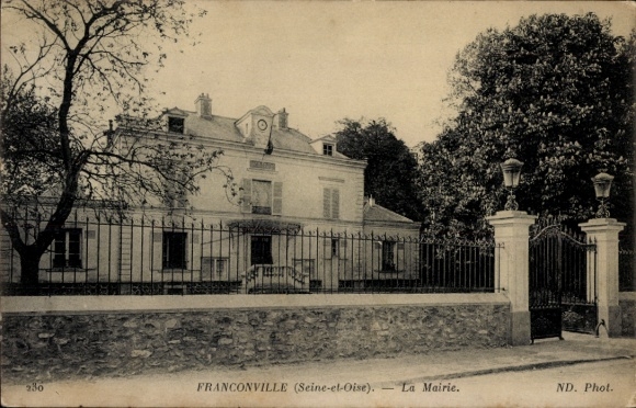 Ak Franconville Val d Oise, La Mairie