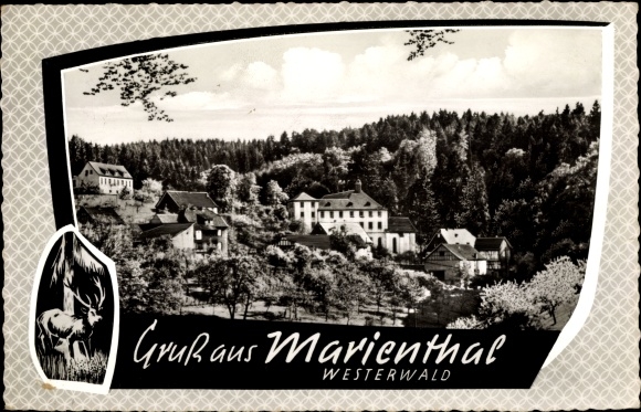 PC Marienthal Seelbach near Hamm on the Sieg Westerwald, town view