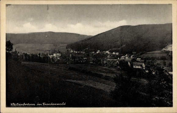 Postcard Weißenbrunn in Upper Franconia, Franconian Forest, total view