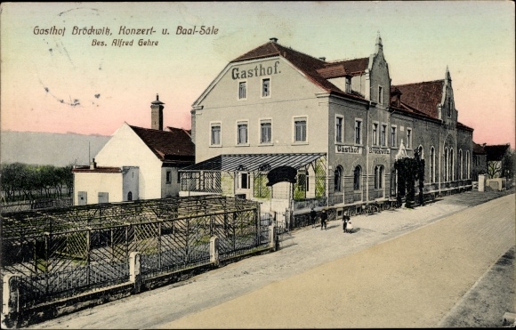 Ansichtkaart Brockwitz Coswig in Saksen, herberg