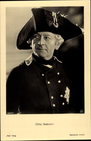 Postcard Actor Otto Fee, portrait in Uniform