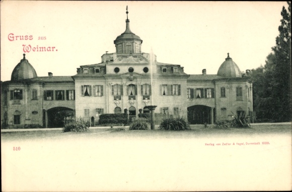 Ak Weimar in Thüringen, Gruss aus  Verlag ven Zeer & Tagel, Durstadt 1898