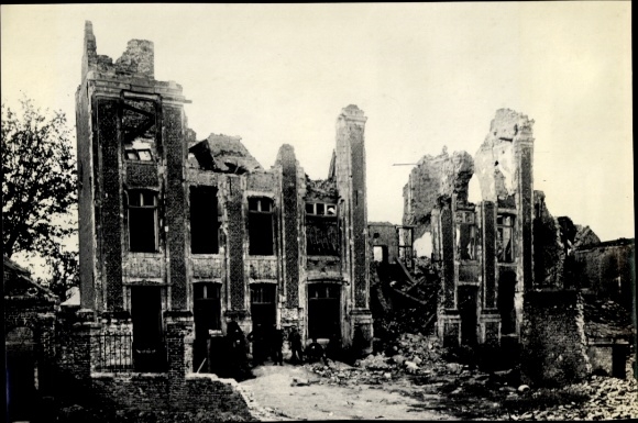 Photo Bapaume Pas de Calais, Destroyed building, World War I