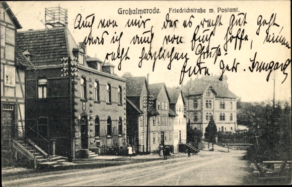 KP Großalmerode w dzielnicy Werra Meißner, Friedrichstrasse z pocztą