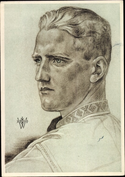 Artist PC Willrich, Wolfgang, leader of the German youth in Romania, VDA school collection 1940