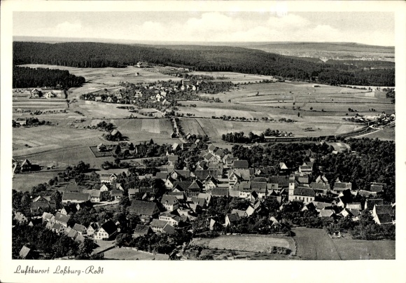 Ak Rodt Loßburg im Schwarzwald, Fliegeraufnahme