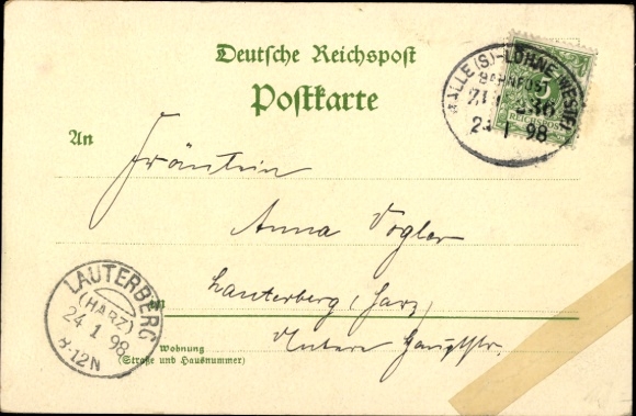 lito Berlin, wystawa branżowa 1896, margrabia Albrecht Niedźwiedź, Kleine Post Straße