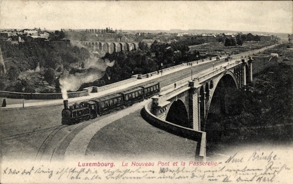 PC Luxembourg Luxembourg, Le Nouveau Pont, railway