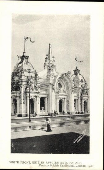 Set von 68 Ansichtskarten, London, Französisch - Britische Ausstellung 1908