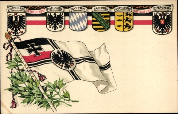 Artist PC Germany in faithfulness feast, Prussia, Bavaria, Saxony, Württemberg