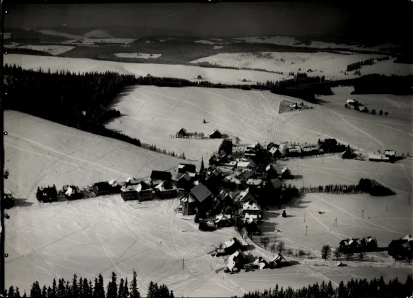 Ak Schönwald im Schwarzwald, Fliegeraufnahme