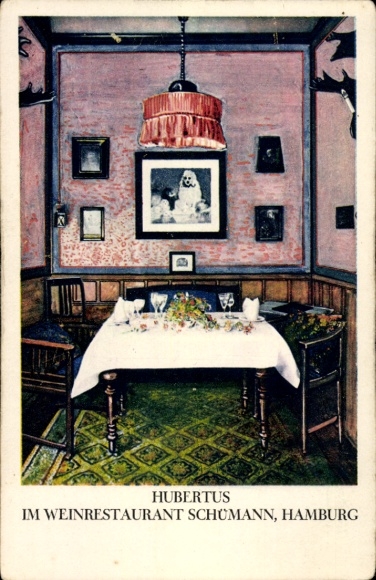 Ak Hamburg Mitte, Hubertus, Weinrestaurant Schümann