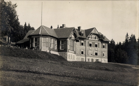 KP Schleusingen w Turyngii, Adlersberg, dom wakacyjny Stutenhaus, architektura, przyroda, las, czarny