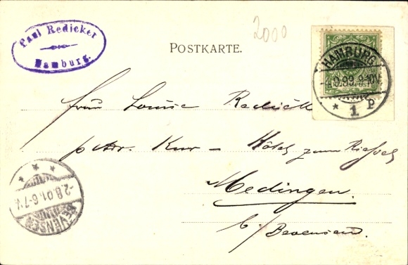 Postcard Hamburg Nord Uhlenhorst, Feenteich