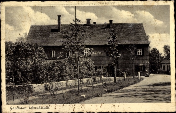 Postcard Schwabstadl Obermeitingen in Upper Bavaria, Inn Schwabstadl