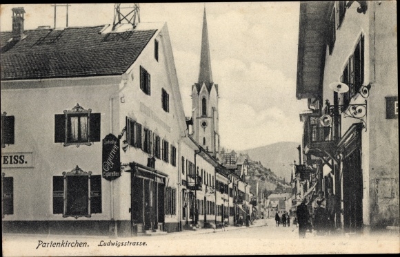 Ak Garmisch Partenkirchen in Oberbayern, Ludwigstraße