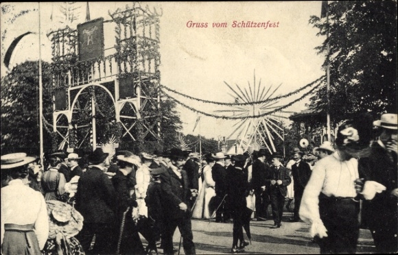 Postcard Hannover in Lower Saxony, Schützenfest