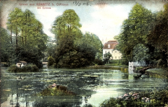 Ak Branitz Cottbus in der Niederlausitz, Schloss
