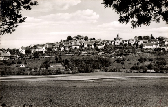 Postcard Homberg an der Ohm Oberhessen, overall view from the Mühltal